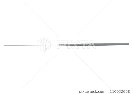 One unlit sparkler candle isolated on a white background. 110032698