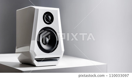 時尚白色音箱 | 複製空間 AI 生成影像 110033097