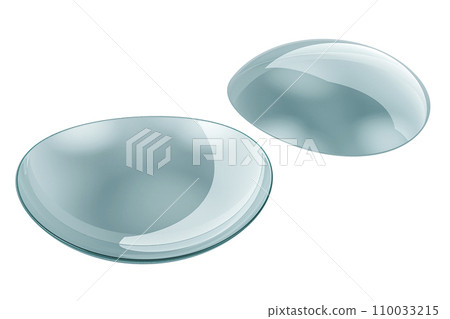 Contact Lenses, 3D rendering Contact Lenses, 3D rendering 110033215