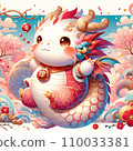 New Year's card for the Year of the Dragon 110033381