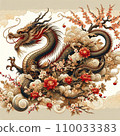 New Year's card for the Year of the Dragon 110033383
