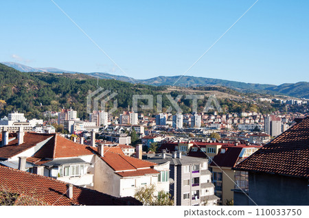 View of the Blagoevgrad city from above View of the Blagoevgrad city from above 110033750