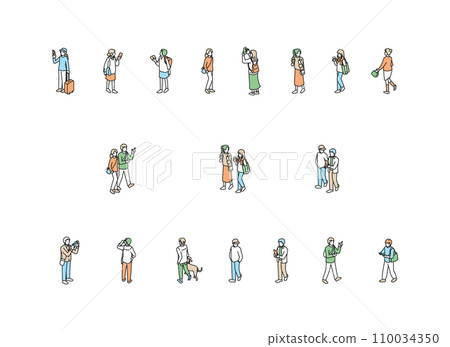 簡單的路人套裝 110034350