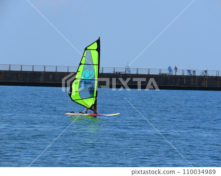 view of windsurfing 110034989