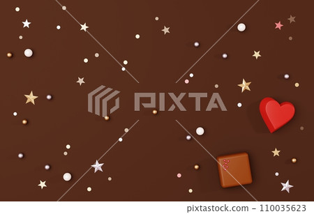 3D material_chocolate and glitter 3D material_chocolate and glitter 110035623