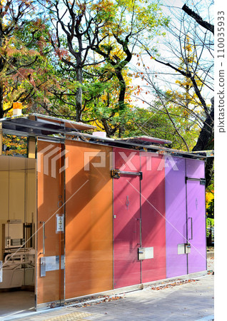 Shibuya Ward Yoyogi Fukamachi Small Park restroom scene 110035933