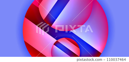 Glossy metal glowing circles geometric background. Minimal abstract composition. Vector illustration For Wallpaper, Banner, Background, Card, Book Illustration, landing page Glossy metal glowing circles geometric background. Minimal abstract composition. Vector illustration For Wallpaper, Banner, Background, Card, Book Illustration, landing page 110037464