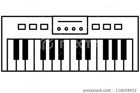 music, simple keyboard icon (keyboardist) music, simple keyboard icon (keyboardist) 110038452