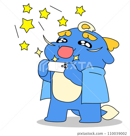 Blue Dragon character_makes you happy taking pictures of stars Blue Dragon character_makes you happy taking pictures of stars 110039002