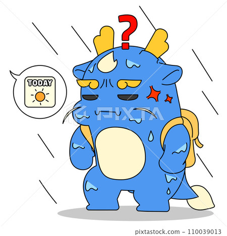 Blue Dragon Character_Rainy wet Character Blue Dragon Character_Rainy wet Character 110039013