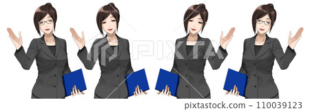 A woman in a suit 110039123