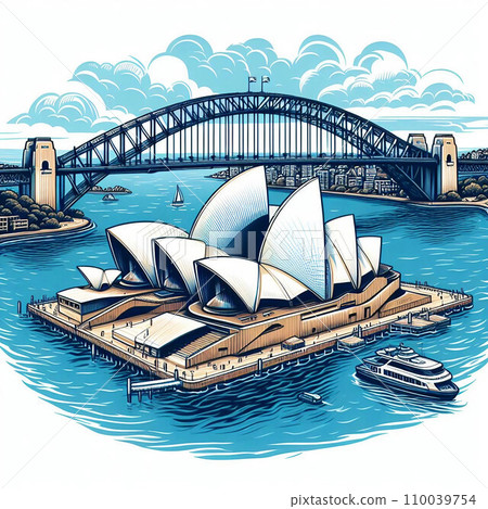 Opera house seen from above Opera house seen from above 110039754