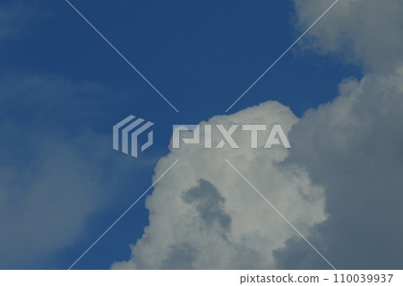 Summer blue sky and white clouds Summer blue sky and white clouds 110039937