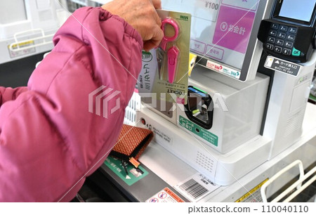 Scene inside the 100 yen shop - 100 yen 110040110