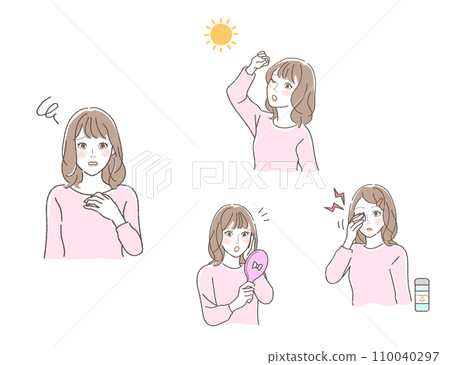 黑眼圈成因的插圖集 110040297