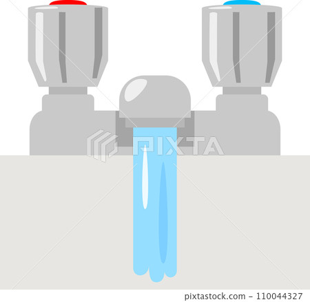 帶手柄的冷熱水水龍頭 110044327