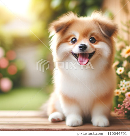 smiling dog 110044791