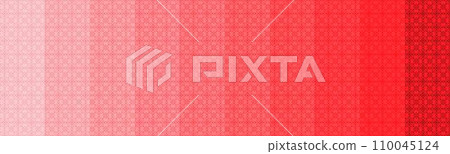 set of islamic geometric pattern background with red gradient and color pallete 110045124
