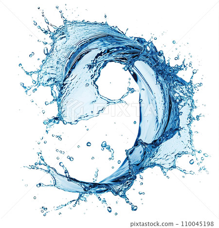 Dynamic Water Splashes with Wave Swirls and Droplets, Perfect for Environmental and Natural Themes on Transparent Canvas, Ai generative Dynamic Water Splashes with Wave Swirls and Droplets, Perfect for Environmental and Natural Themes on Transparent Canvas, Ai generative 110045198