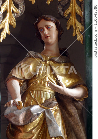 Saint Elizabeth, statue on the main altar in the Church of the Three Kings in Komin, Croatia Saint Elizabeth, statue on the main altar in the Church of the Three Kings in Komin, Croatia 110045380