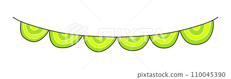 旗幟花環圓形圖案單品1 110045390