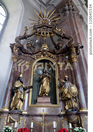 Saint Joseph altar in Our Lady church in Aschaffenburg, Germany Saint Joseph altar in Our Lady church in Aschaffenburg, Germany 110045534