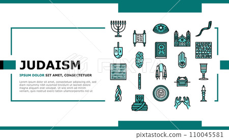 judaism jewish jew israel torah landing header vector 110045581