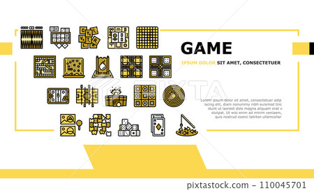 game table play board landing header vector 110045701