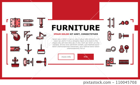 hardware furniture equipment landing header vector hardware furniture equipment landing header vector 110045708