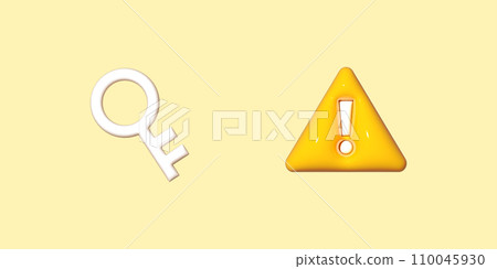 3D stereoscopic icon 3D stereoscopic icon 110045930