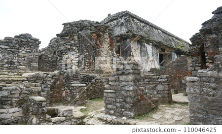 Palenque ruins, scenery inside the palace [Mexico] 110046425