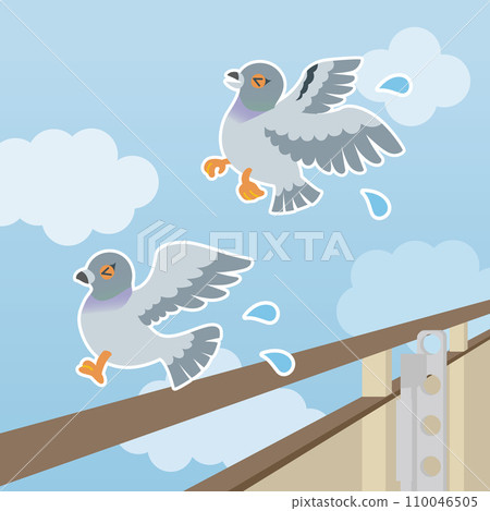 Dove repellent illustration 110046505