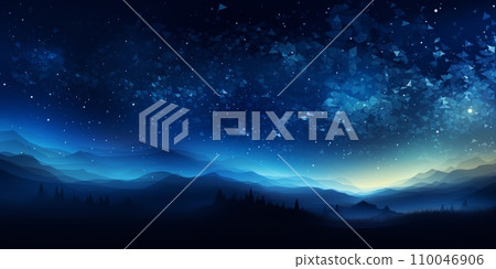 Abstract dark blue gradient grayscale for web background design. Retro vintage style. Abstract background. Trendy style. 110046906