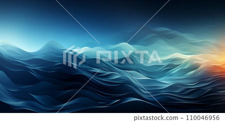 Abstract dark blue gradient grayscale for web background design. Retro vintage style. Abstract background. Trendy style. 110046956