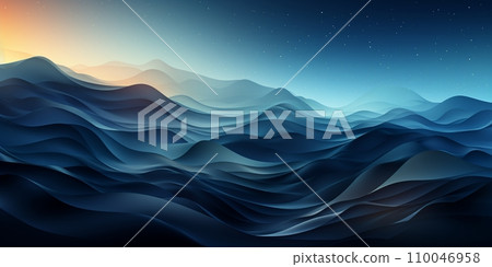 Abstract dark blue gradient grayscale for web background design. Retro vintage style. Abstract background. Trendy style. 110046958
