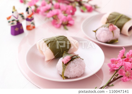 女兒節櫻花麻糬道明寺和長明寺桃花 110047141