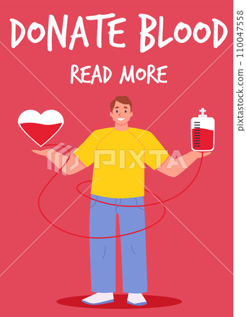 Donate blood banner design for landing page and web. Donate blood banner design for landing page and web. 110047558
