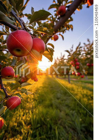 Sunset Glow on Apple Orchard Sunset Glow on Apple Orchard 110048469