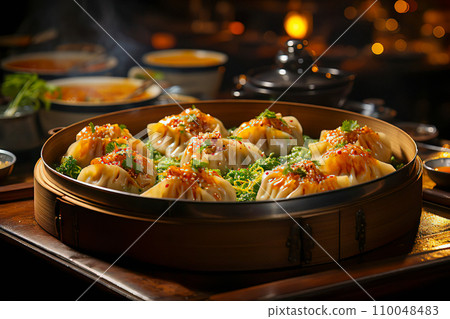 Steamed Dim Sum Delights 110048483