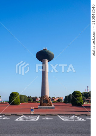 港公園展望塔俯瞰鹿島臨海工業區（茨城縣神棲市） 110048540