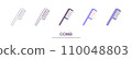 Comb icon symbol template for graphic and web design collection logo vector illustration 110048803