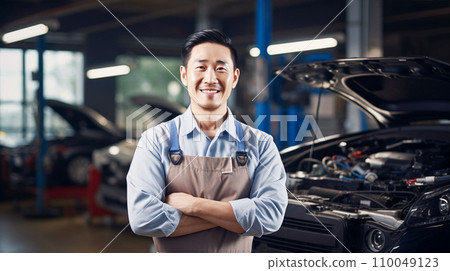 汽車維修工程師工人人工智慧產生的圖像 110049123