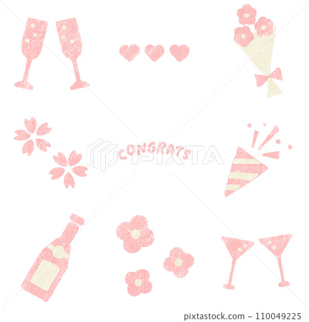 春季慶典季節酒插畫(粉紅) 春季慶典季節酒插畫(粉紅) 110049225