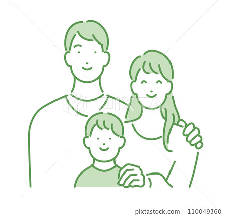 Family of three: husband, wife and children Family of three: husband, wife and children 110049360