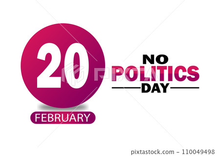 No Politics Day Vector illustration 110049498