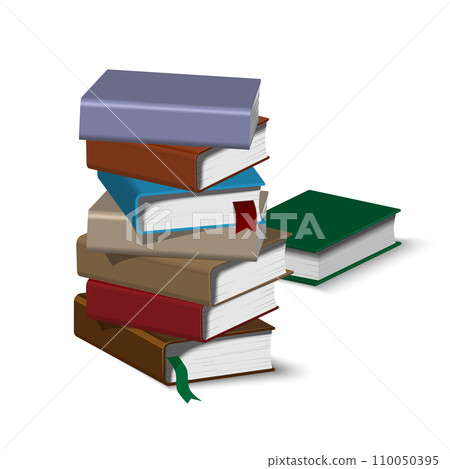 Isometric book pile 110050395