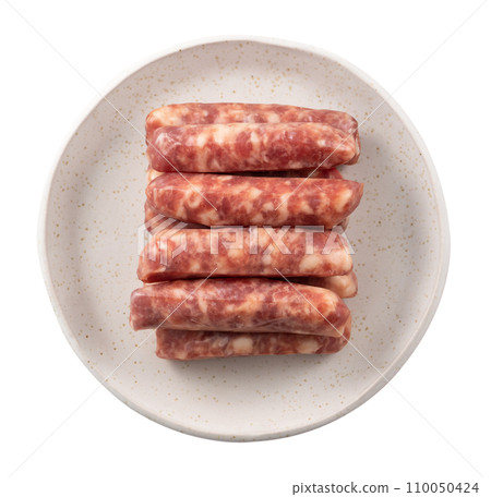 香腸 蒜味香腸 蒜 生的 去背 裁剪路徑 raw sausage ナマソーセージ 110050424