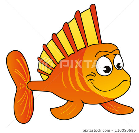 Exotic orange fish 110050680