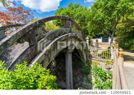 Hojo Bridge at Honda Hachimangu Shrine in Habikino City, Osaka Prefecture 110050921
