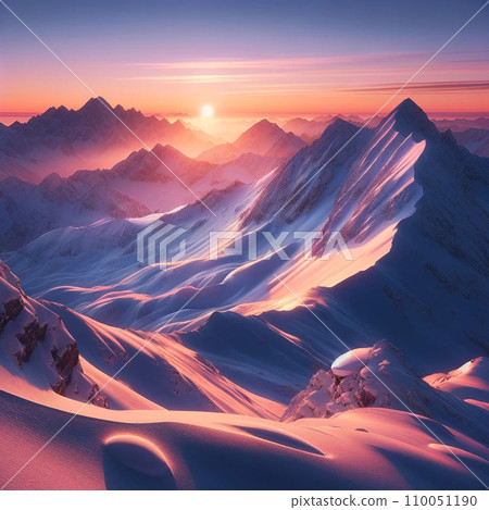 在早晨太陽弄髒的雲彩海 110051190